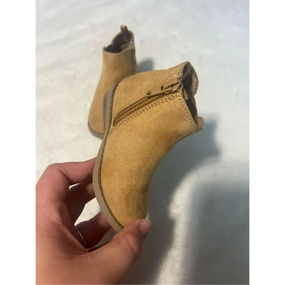 Old Navy Brown Fringe Boots Girls Boots Toddler Size 5 Zipper Sides